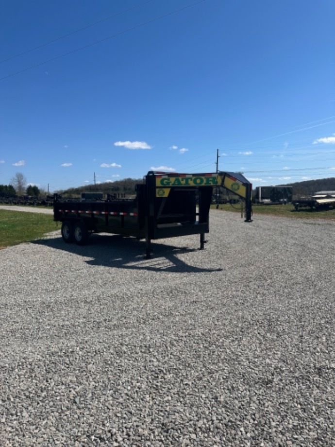 Gooseneck Dump Trailer For Sale | 16k. Tarp kit Loading ramps 7k Axles   Best Dump Trailer 