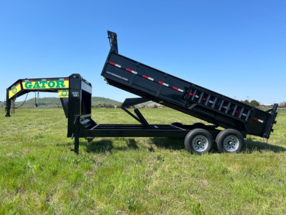 Gooseneck Dump Trailer For Sale | 16k. Tarp kit Loading ramps 7k Axles   Best Dump Trailer 