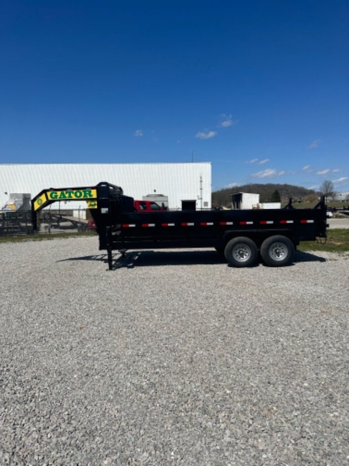 Gooseneck Dump Trailer For Sale | 16k. Tarp kit Loading ramps 7k Axles   Best Dump Trailer 