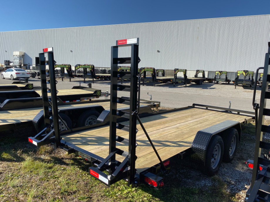 Car Hauler 18ft With Stand Up Loading Ramps Best Car Hauler Trailer 